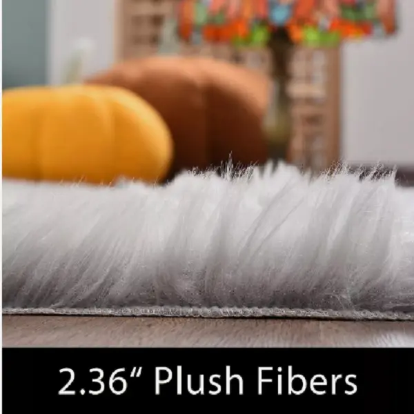Carpet Non Slip Fluffy Shaggy Soft Rugs Sheepskin Rug Bedroom Mats Faux Fur UK 4