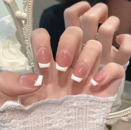 THE HANDMADE BEA – 10 Pcs Nailbea Handmade Premium Acrylic Nails | Wudhu & Salah Friendly | Reusable Press-On Nails with Adhesive Tabs | Elegant Halal Nail Art | Natural Look | Perfect for Daily Wear or Special Occasions 2