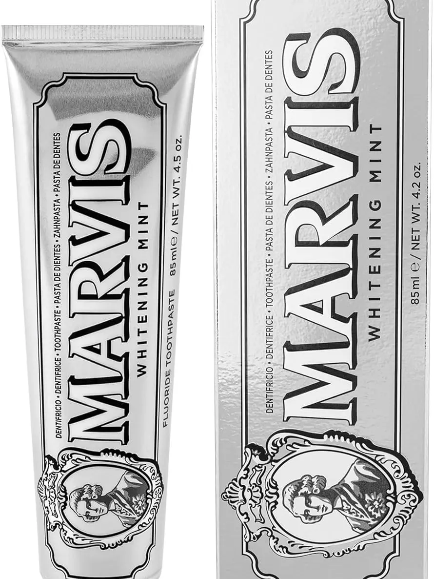 Marvis Whitening Toothpaste - 85ml - Promotes Natural Whitening of Teeth - Plaque Removal - Long-Lasting Freshness - Oral Care