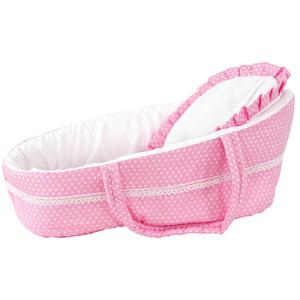BiBi Doll Accessories - Pink Carry Cot for Dollies