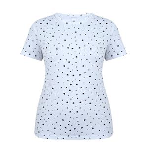 Miso Womens Printed Boyfriend T-shirt Short Sleeve Regular Fit Crew Neck