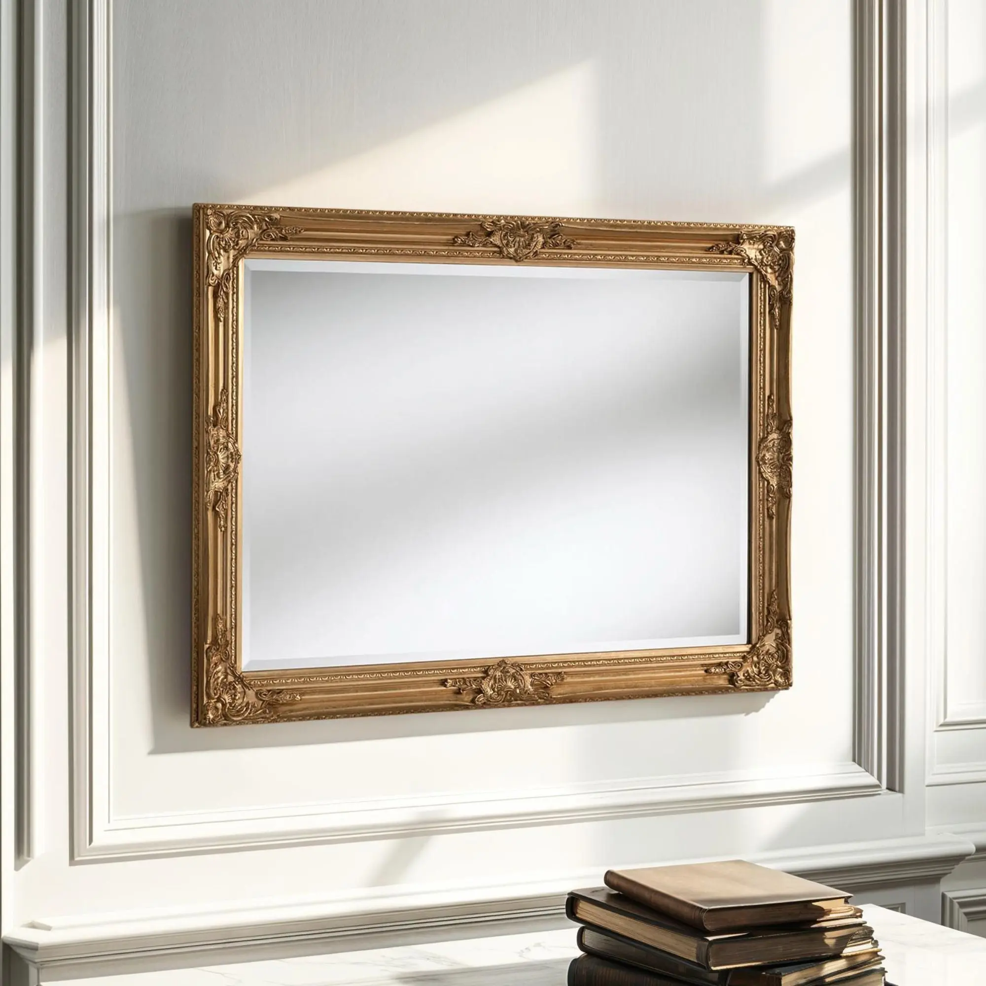 Ornamental Gold Mirror