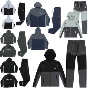 Mens ALPS ATG Hooded Tracksuit 4 Way Stretch Lightweight Breathable Gym Fitness Trail Outdoor Sport Gym Flexibility Performance Hybrid Woven Elastane Top & Bottom Set S-2XL