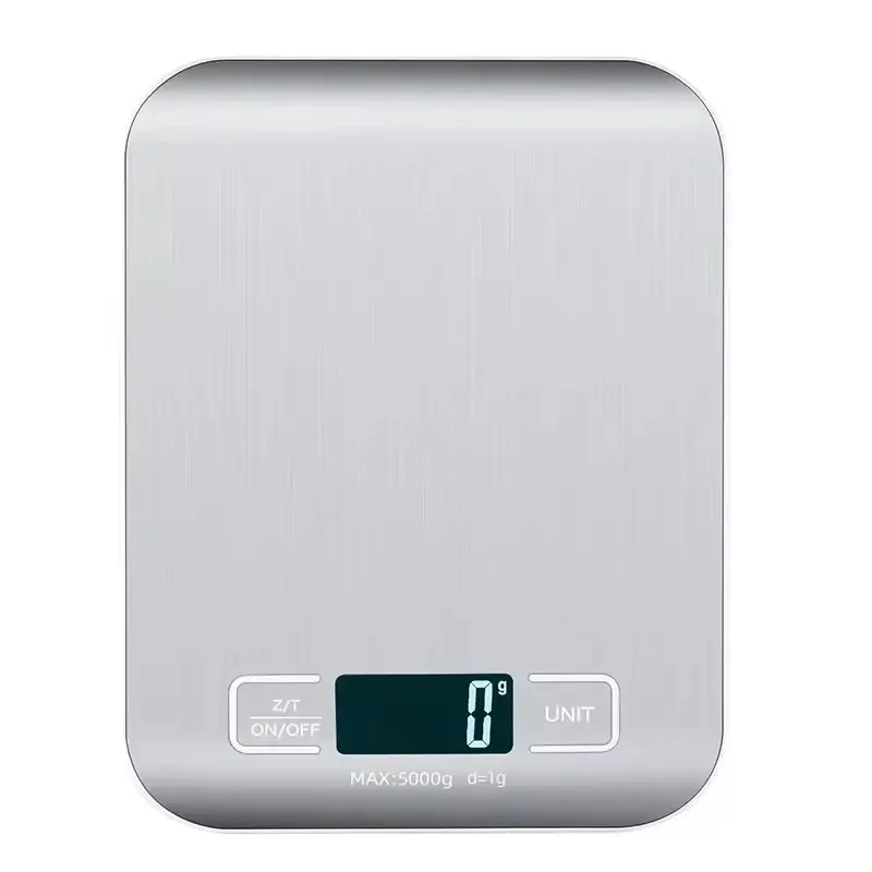 Digital Kitchen Scale LED Display 5kg/1g Stainless Steel Panel Electronic Scales Home Jewelry Food Snacks Weighing Baking Tools 2