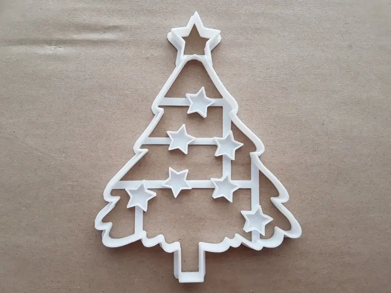Christmas Tree Star Xmas Shape Cookie Cutter Dough Biscuit Pastry Fondant Sharp Stencil Bauble Decorations Decorate Plant 3