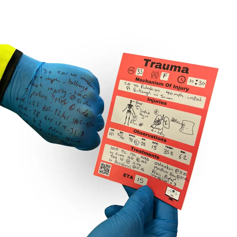 Medical, Trauma, Resuscitation Notepads 4