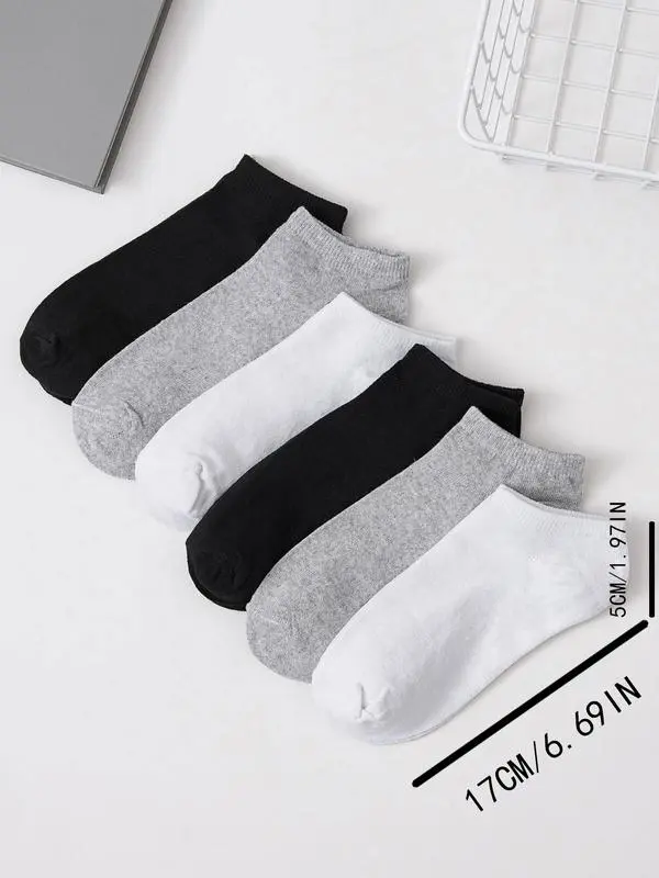 GO0D Summer 2024 Women's 6 Pairs PlainAnkle Socks, Soft Cozy Multi-pack FashionCasual Breathable Low Cut Socks For SummerDaily Wear, Women's Socks & Hosiery Womenswear Bridal 2
