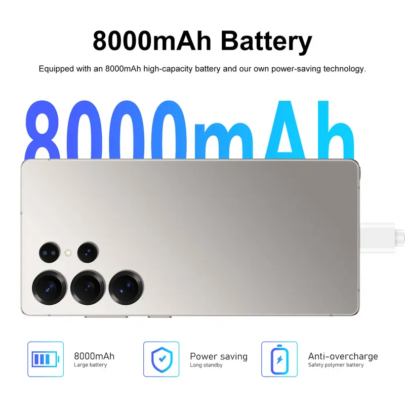 The S25 Ultra with 1TB+16GB is here! The 7.3-inch screen has a wide field of view. The rear camera has 72 million pixels and 108 million pixels, providing ultra clear imaging. 8000mAh large capacity battery, providing protection for use. 1