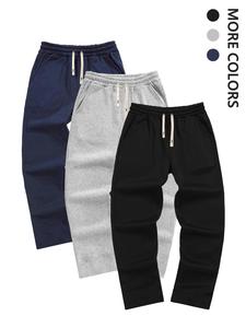 Men's Drawstring Straight Leg Pants, Casual Comfy Trousers for Spring & Fall, Men's Bottoms for Daily Wear