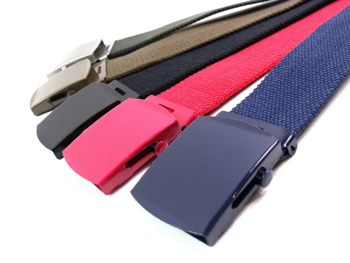 Ladies Womens Mens Quality Cotton Canvas Webbing Belt 52" Jeans Smart Casual