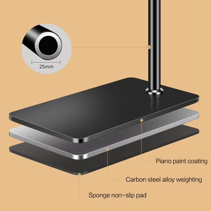 Floor Stand Adjustable Universal 360° For 3.5-11 in Phone iPad Lazy Tablet Mount 5