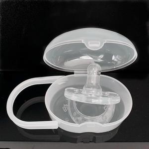 Baby Silicone Pacifier, Soft Anti-colic Pacifier with storage case, Baby Soothing Teether