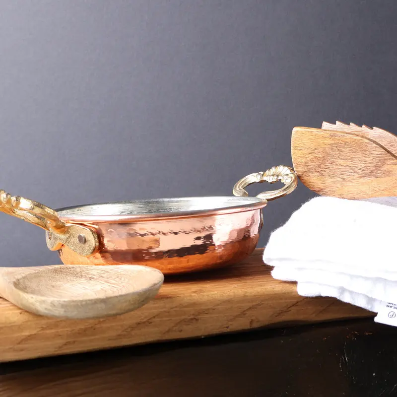 Copper Cookware Set – Traditional Hammered Design for Perfect Cooking 1