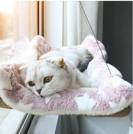 New Cat Hammock Cat Sunny Window Seat Washable Detachable Pet Bed Suction Shelf Bag Beds Seat For Cat Sleeping Pet Accessories 5