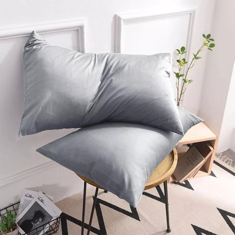 4 Piece Luxury Fine Cotton Housewife Pillowcases - Skin & Hair-Friendly Design, Envelope Closure 7