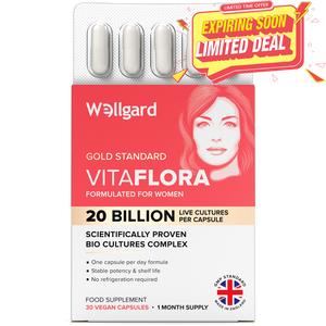 Wellgard Vitaflora For Women, Probiotics for Women, Intimate Flora Female Probiotics, Women Probiotics, Supplements Women, Vitamins Women, Natural Alternative to Boric Acid