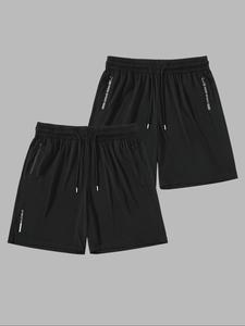 Men's Letter Print Boxer Briefs, Casual Comfy Breathable Underwear for Daily Wear, Mens Underwear for Summer