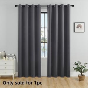 Christmas Gift Solid Color Short Curtain, 1 Count Window Privacy Curtain for Spring Holiday Room Decor, Blackout Curtains for Living Room Bedroom Accessories, Home Decor