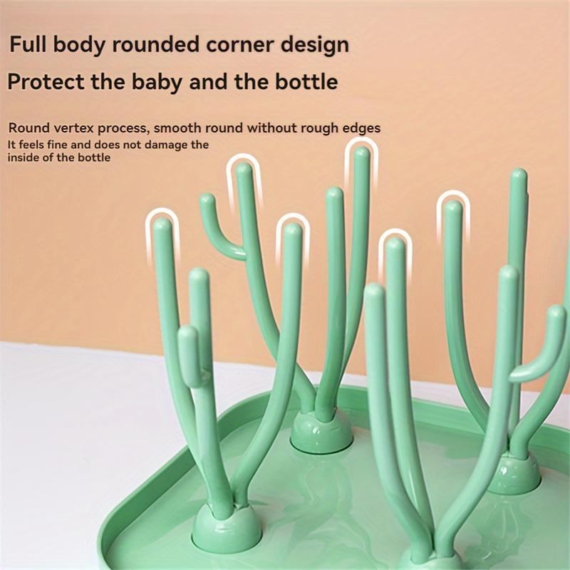 Green Multifunctional Portable Drying Frame, Bottle Holder, Removable Drying Stand 7