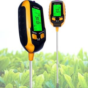 Soil PH Tester, 1 Set Soil Moisture Meter, Temperature & Light & Fertility Tester, Soil pH Meter for Gardening, Soil Plant Hygrometer
