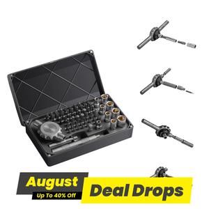 30-in-1/64-in-1 Ratchet Magnetic Screwdriver Bit Set, Flat Handle Screwdriver Bit Set for Precision Instrument/Furniture Repair, Multipurpose Screwdriver, Industrial Tools, Multipurpose Switchable Screwdriver