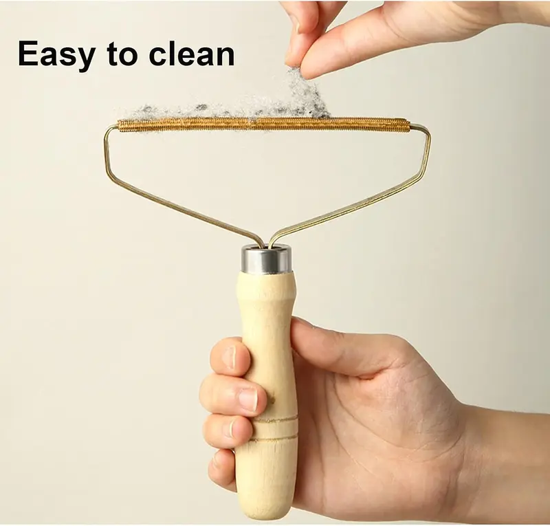 Portable Lint Remover Carpet Scraper Tool with Strong Grip - 360° Blade Lint Roller for Fuzz, Bobble and Pet Hair Remover for Carpet - Suitable for Stair Carpets, Sofa and Rugs 4