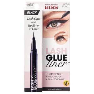 Kiss Lash Glue Liner - Easy Apply Black Eyeliner and Adhesive in 1 - 0.7ml