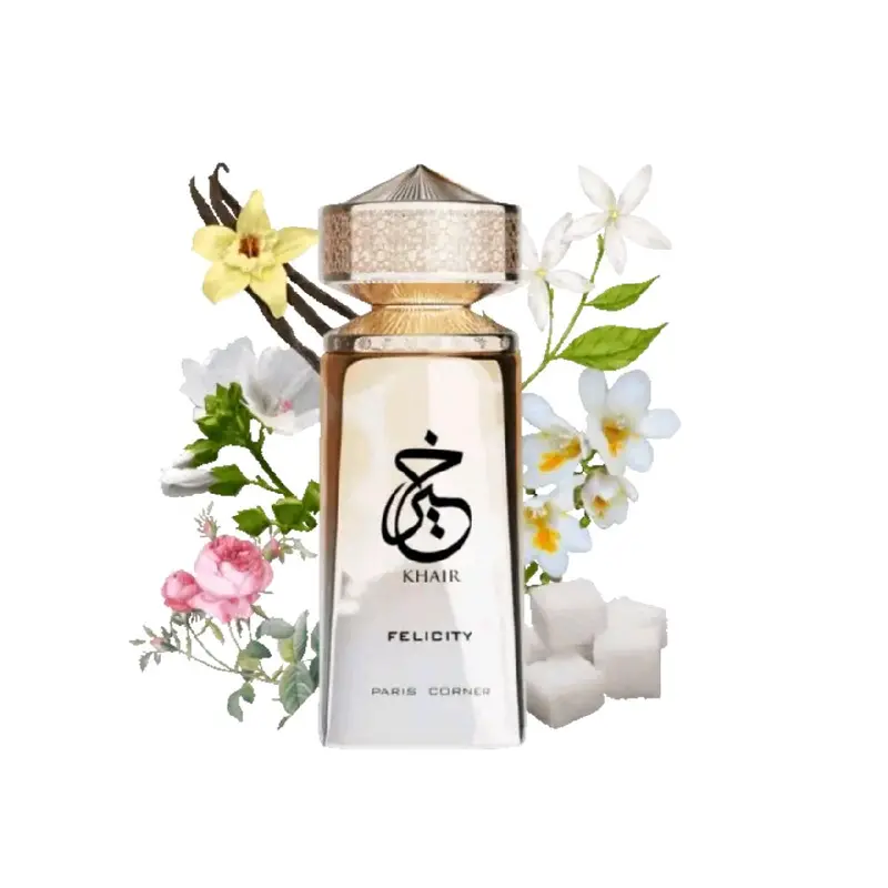 Khair Felicity 100ml Eau de Parfum - Champagne, Freesia, May Rose, Musk, and Jasmine blend unisex perfume 1