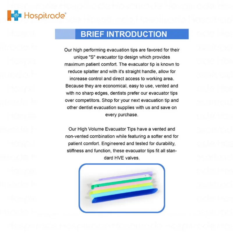 Zogear Vented Evacuator Tips - Optimal Dental Suction Pack of 100 Durable Oral 5