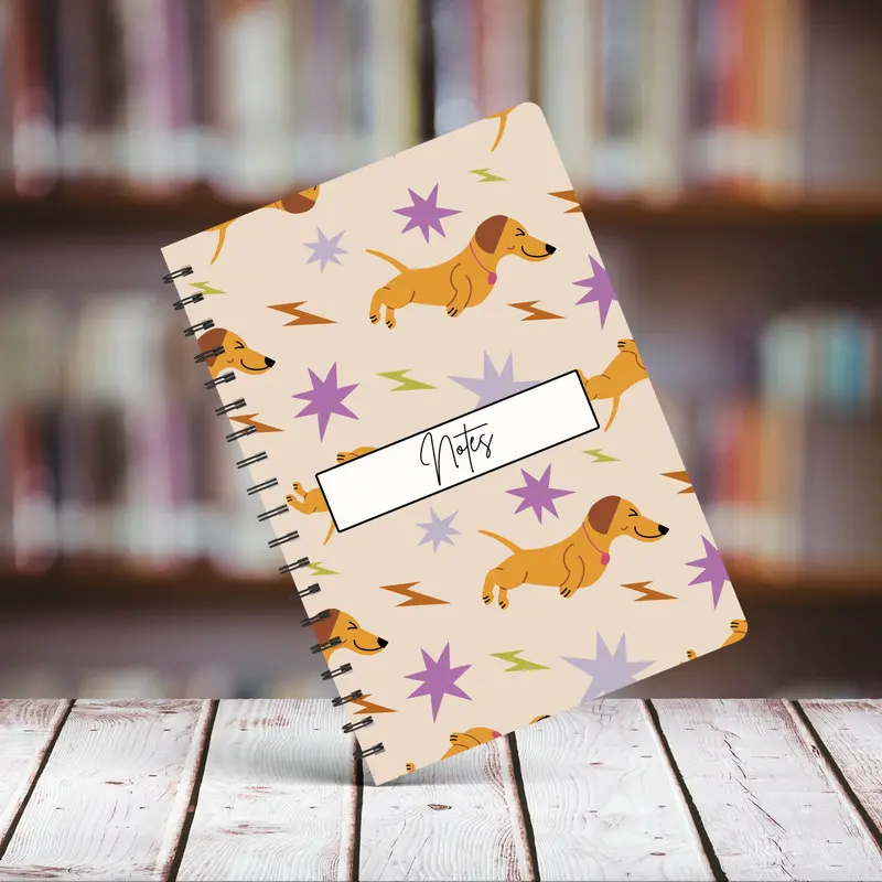 Dachshund Notebook A5 - Card Cover 6