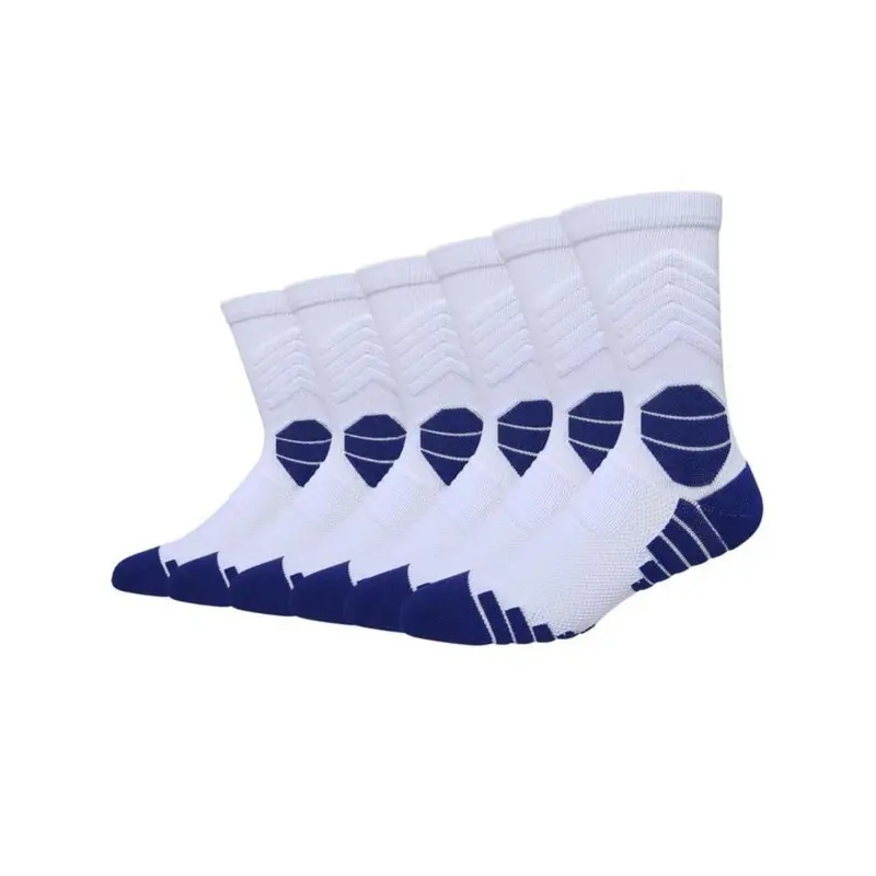 Unisex's Plain Athletic Socks, Cushioning Performance Crew Socks, Breathable Comfortable Sports Socks for All Seasons 5