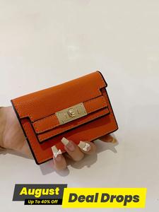 Women's Solid Color Business Card Holder, Credit Card Carrying Holder, Girlfriend Gifts, Fashionable Small Pu Leather Wallet, All-match Commuter Card Organizer Bag for Work & Daily Use, Daily Clothing Decor, Exquisite Cardholder, Card Storage Case