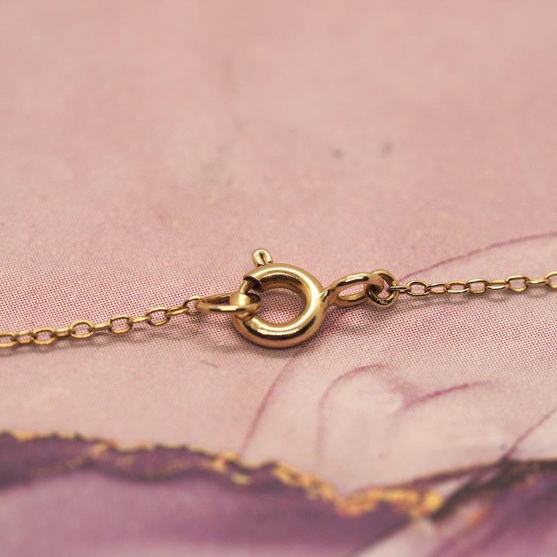Yellow Gold Diamond Circle Pendant on a 22"-24" Chain 5