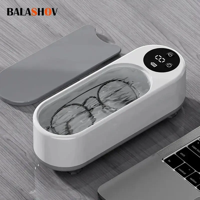 ✨ Portable Ultrasonic Cleaner – 450ml Household Jewelry & Makeup Brush Cleaning Machine 0