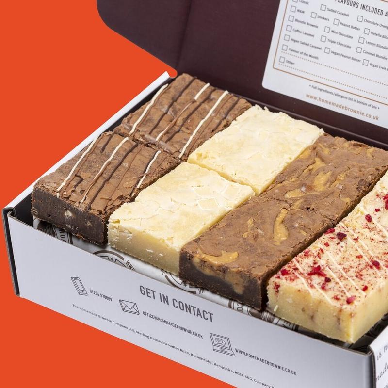 Monthly Variety Brownie & Blondie Box by The Homemade Brownie Company Gluten Free Chocolate Dessert 0
