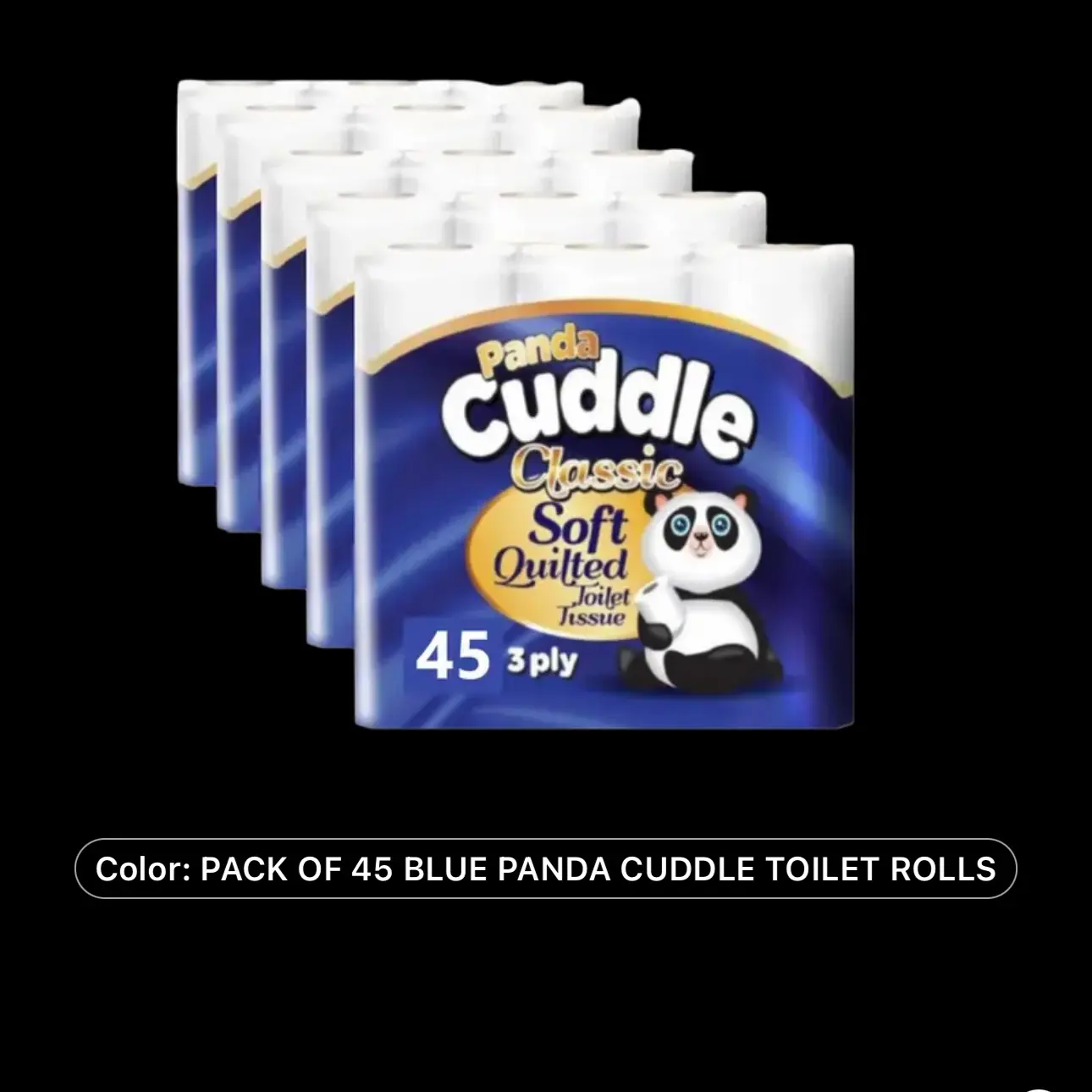 45 Soft Quilted Cuddle Toilet Paper, Unscented - Ideal for Wipes Disposable Cleaning Towel