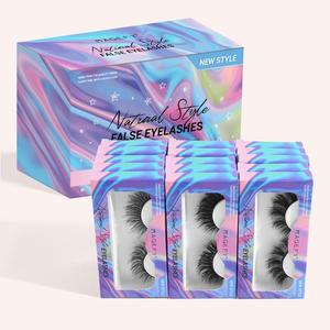 Natural Curling False Eyelashes (15 Pairs), Wispy Cat Eye Look Faux Lashes for Lash Extensions, Volumized False Eyelashes for Women and Girls Eye Makeup Enhancement, Spring Makeup Supplies, Makeup Sets, Valentine's Day Gift,  Lash Clusters