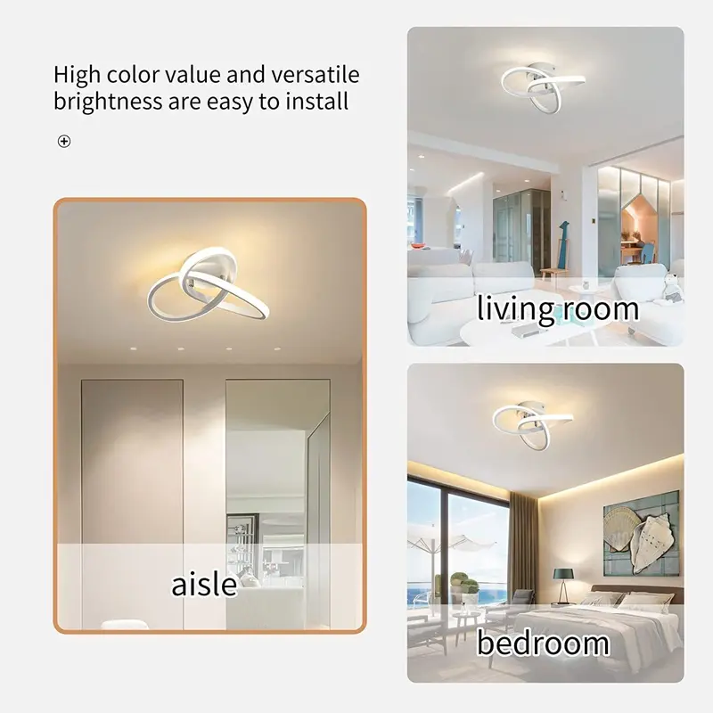 Product Introduction of Bedroom Ceiling Lights LED Ceiling Light dimmable Modern Living Room Lights indoor  lighting ceiling  light 4