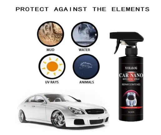Nano Car Scratch Removal Spray,Fast Repairing Scratch Spray,Nano Car Scratch Repair Spray,Polish Nano Coating Agent,250 ml Car Scratch Remover,Car Nano Scratch Repairing Spray for All Car 5