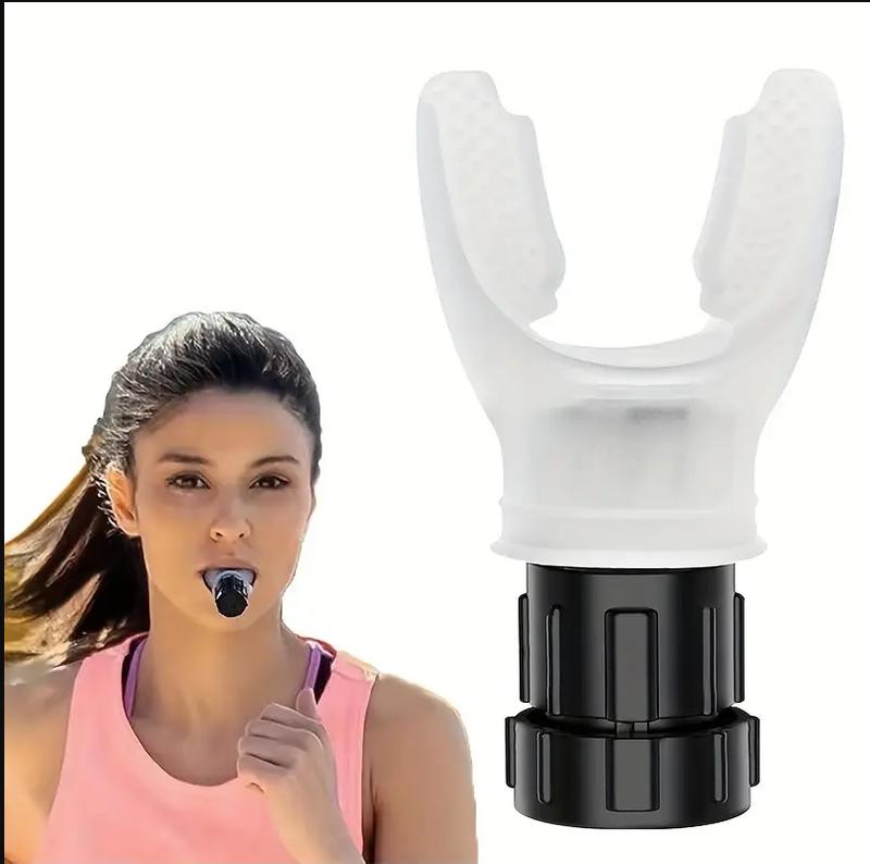 Portable Lung Trainer with Adjustable Intensity for Respiratory Muscle Strength 1pc Adjustable Resistance Breathing Exerciser, Lung Capacity Training Tool For Running Swimming Gymnastics, Aerobic Fitness And Other Aerobic Fitness Exercise 2