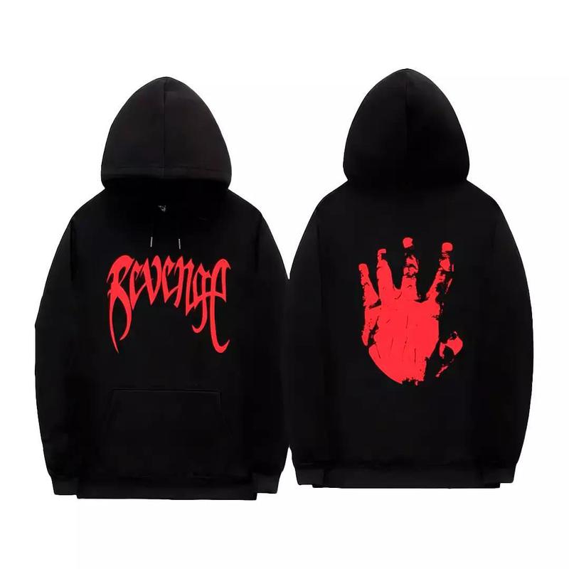 XXXTentacion Revenge Hoodie Rapper Streetwear Sweatshirt, Hip Hop Vintage Hoodie 0