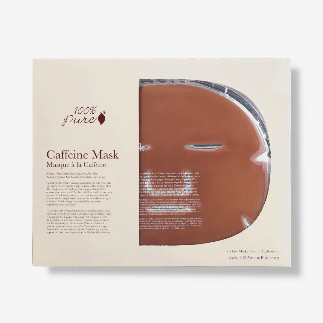 100% Pure Caffeine Mask for glowing skin