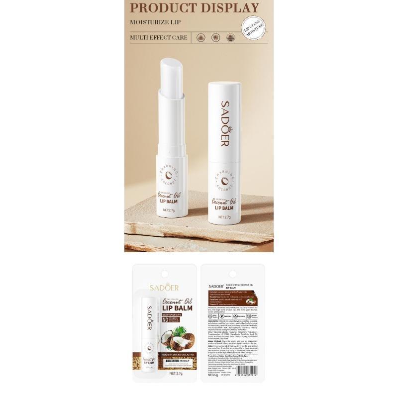 Product Introduction of Coconut Lip Balm - Lasting Nourishment and Moisture for Men and Women - Daily Care Lip Balm Skincare Comfort 10