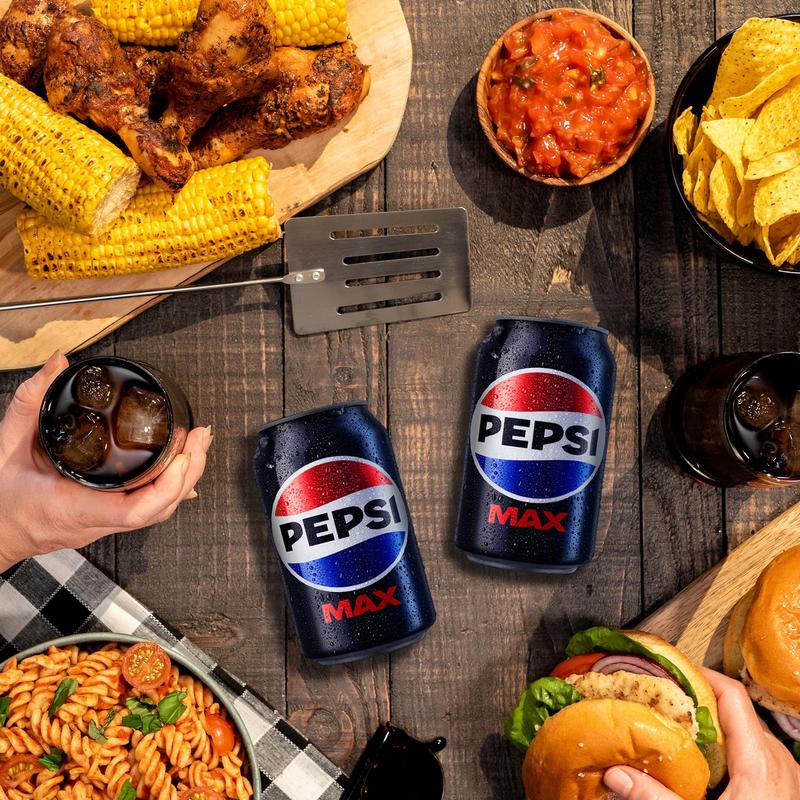 Pepsi Max No Sugar Cola Cans 24 x 330ml Beverage Taffy Sweet Traditional Drink 4
