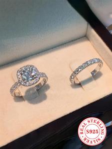 S925 Sterling Silver Fashionable Ring, Gifts for Girlfriend, Elegant Engagement Ring for Women, Trendy All-match & Exquisite Jewelry for Birthday Gift, Valentine's Day, Gift