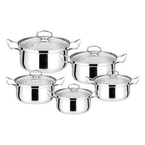 10-Piece Stainless Steel Cookware Set for All Stovetops, Durable and Versatile Kitchen Essentials for Everyday Cooking
