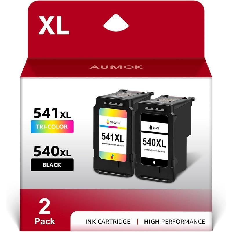 540XL 541XL Twin Pack Replacement for Canon 540 and 541 Ink Cartridges for Pixma MG3650s MG3650 MG3600 TS5150 TS5151 TS5100 M3100 MG3150 MG3500 MG4250 MX475 Ink Cartridges 540 and 541XL PG540 CL541 5