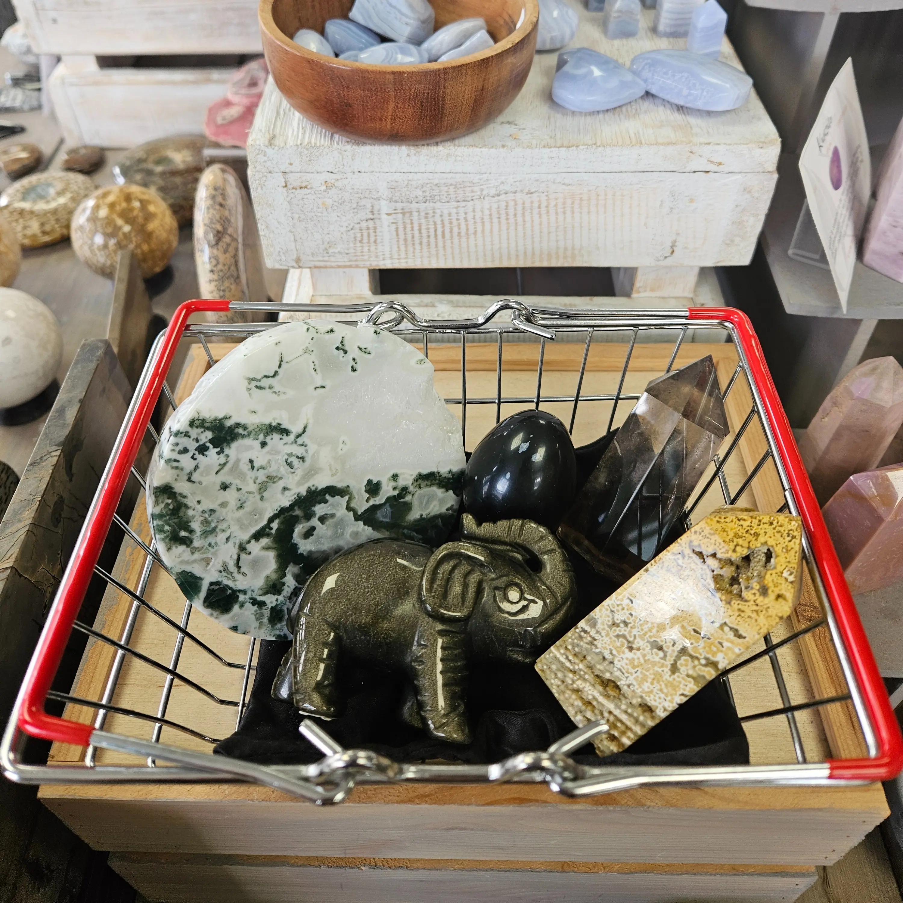 Wicklow Witch Crystal Live Sale 'T' Baskets with Secure Payment & UK Shipping