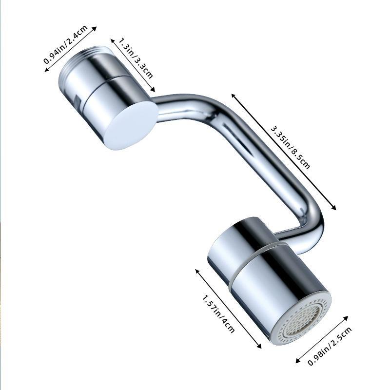 1080° Rotating Faucet Aerator Extender, Universal Splash Filter Kitchen Tap Extension, Solid Brass Made, 55/64 Inch & 15/16 Inch Threads Available 1