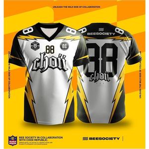 Choii Jersey, Lightning Stripe Creative Design Team Wear, High Quality Breathable T-Shirt, Microfiber Quick-Dry Short Sleeve [Free Customized Name/Number/Logo]